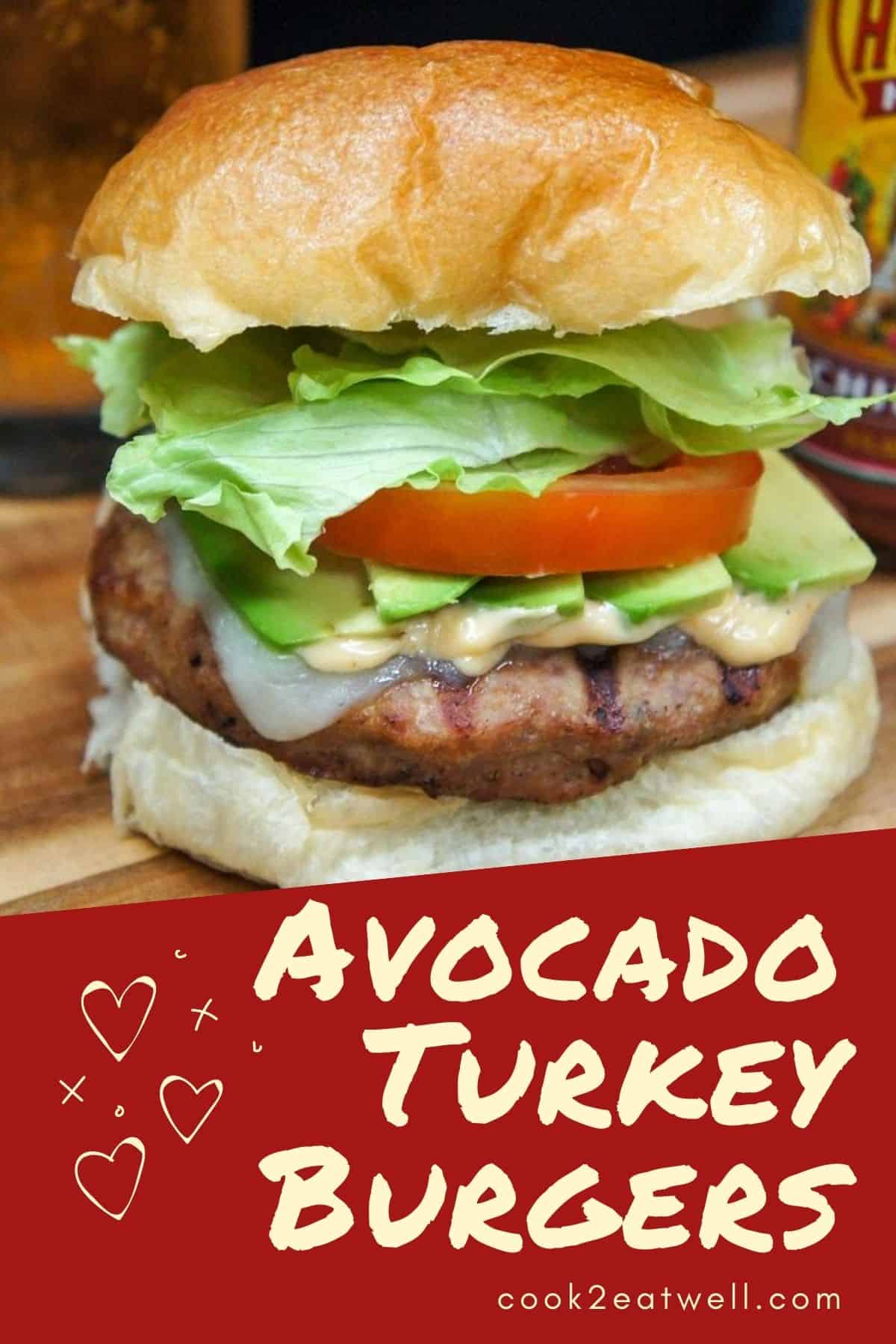 Avocado Turkey Burgers - Cook2eatwell