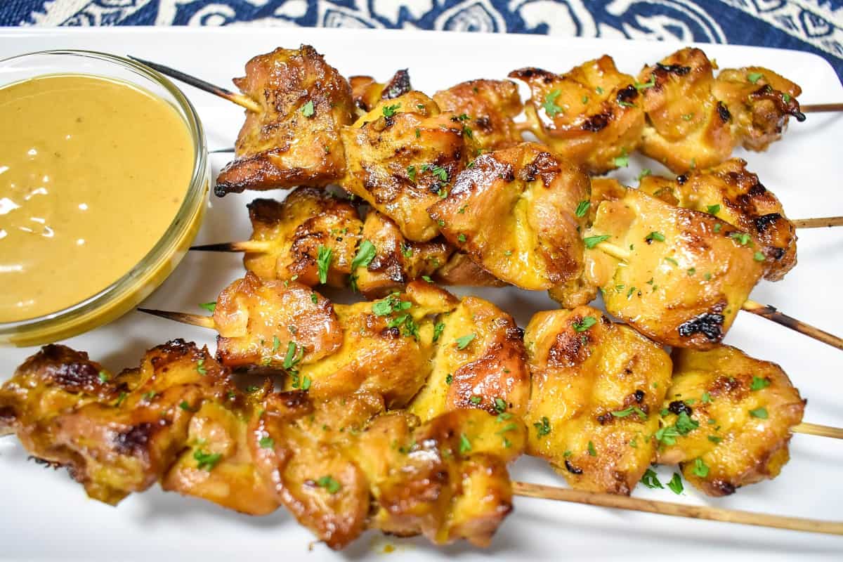 Chicken Satay With Peanut Sauce Recipe Cart