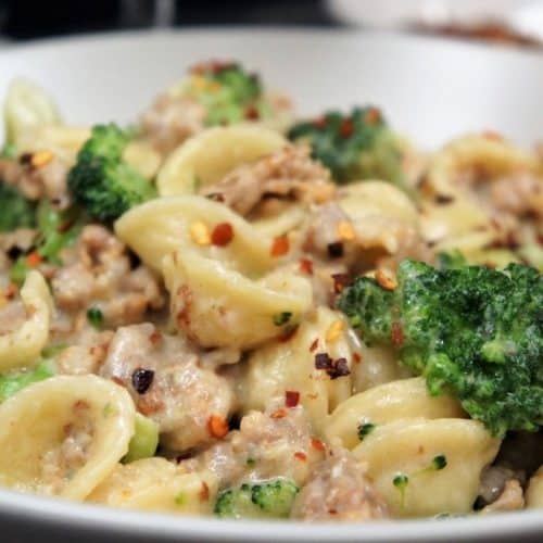 Orecchiette with Sausage and Broccoli - Cook2eatwell