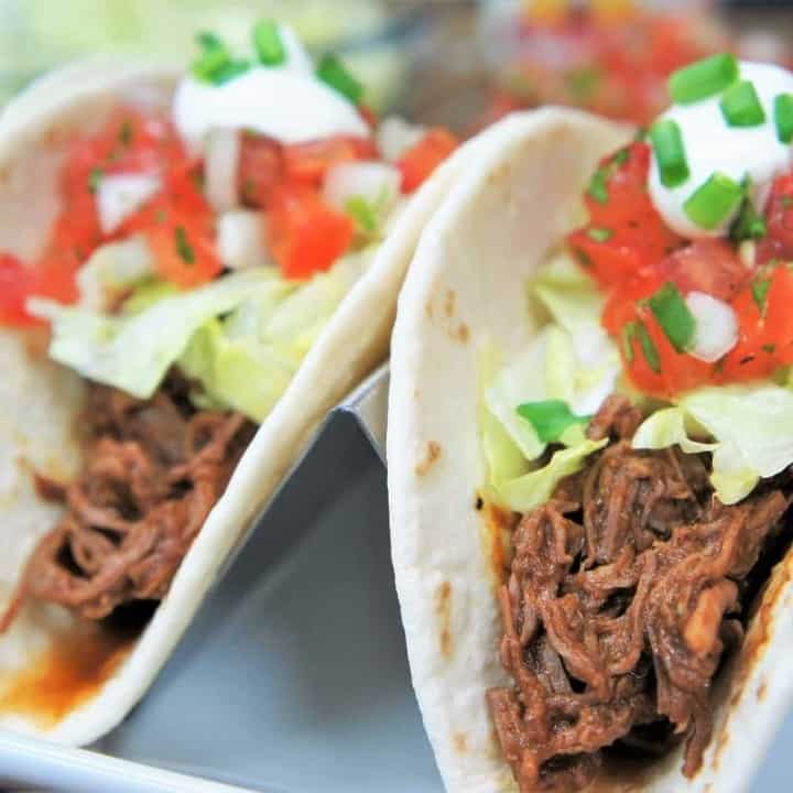 Shredded Beef Tacos - Cook2eatwell