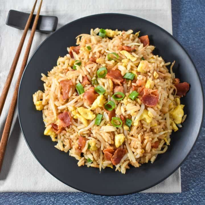 Bacon Fried Rice - Cook2eatwell