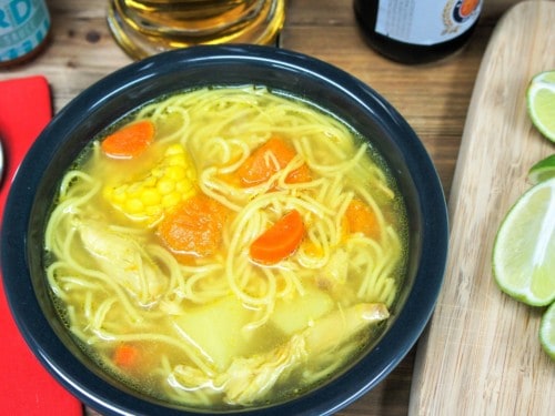 Chicken Egg Noodle Soup - Cook2eatwell