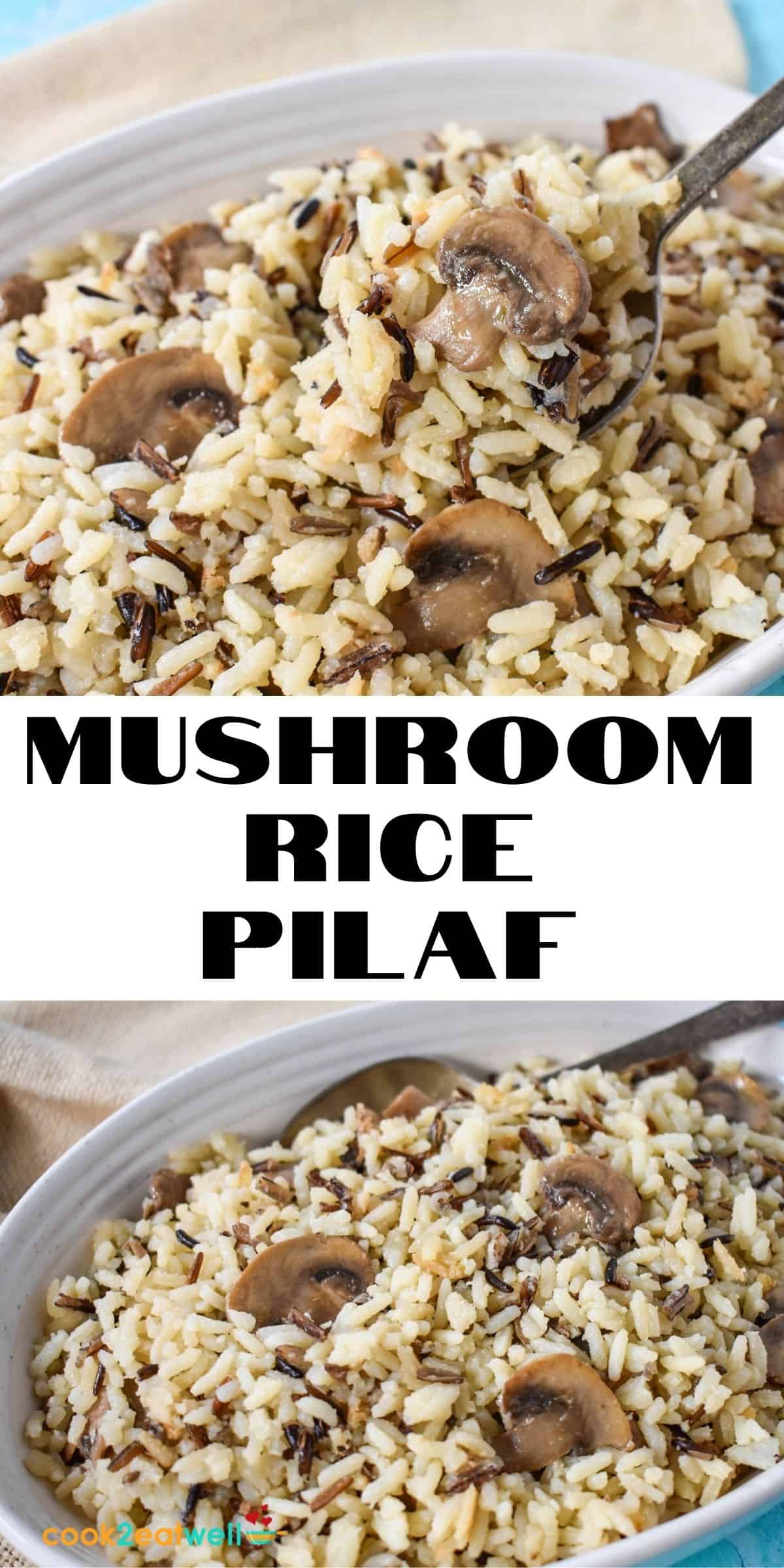 Mushroom Rice Pilaf - Cook2eatwell