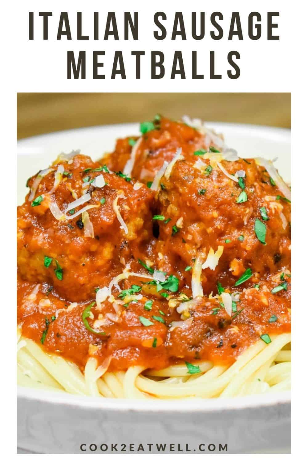 Italian Sausage Meatballs - Cook2eatwell