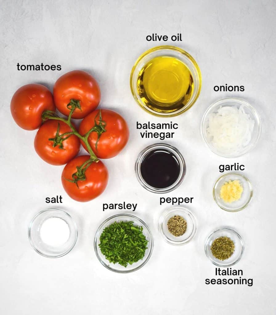 Marinated Tomatoes - Cook2eatwell