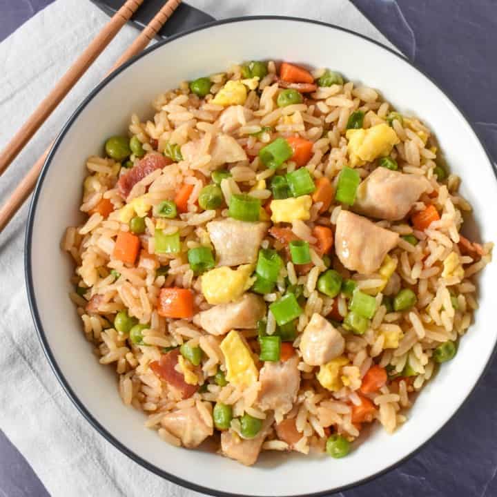 Chicken Fried Rice - Cook2eatwell