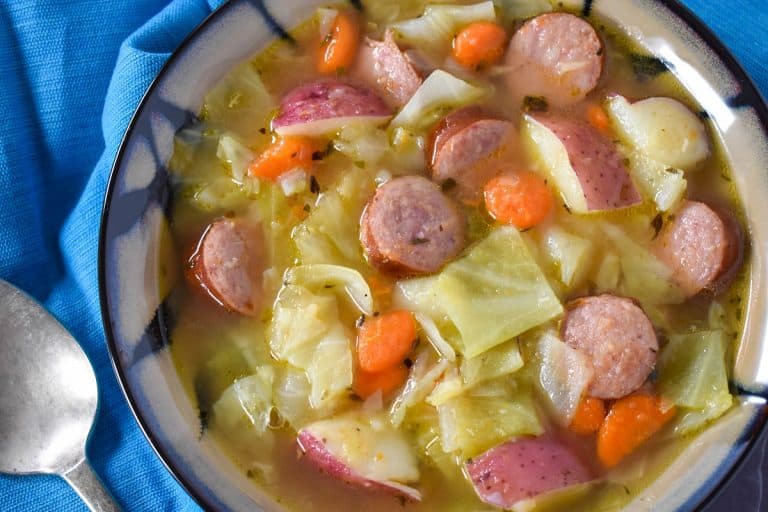 Cabbage Sausage Soup - Cook2eatwell