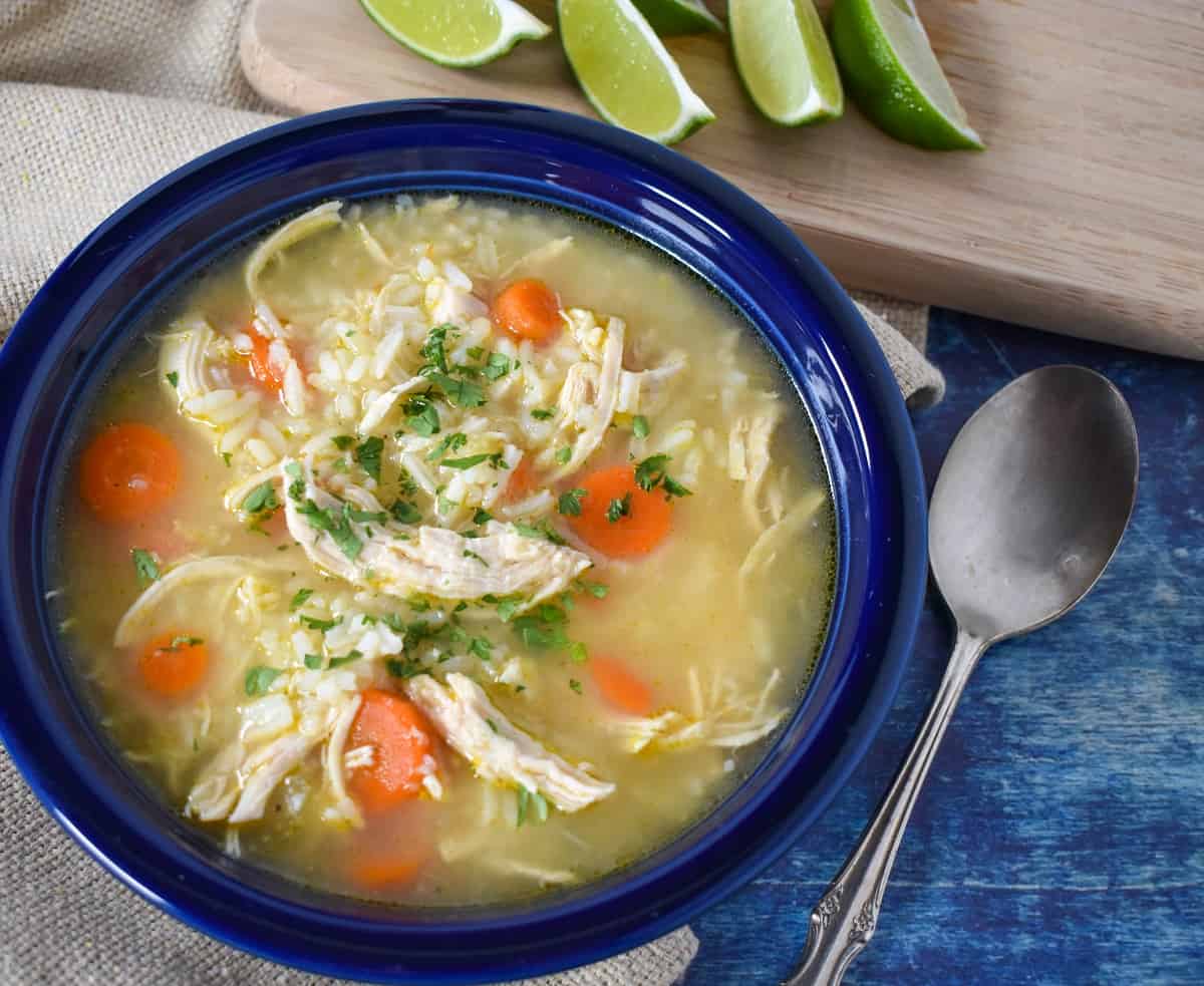 Chicken and Rice Soup - Cook2eatwell