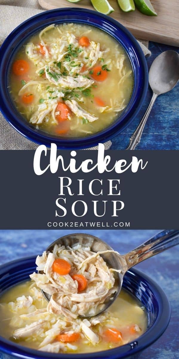 Easy Chicken and Rice Soup - Cook2eatwell