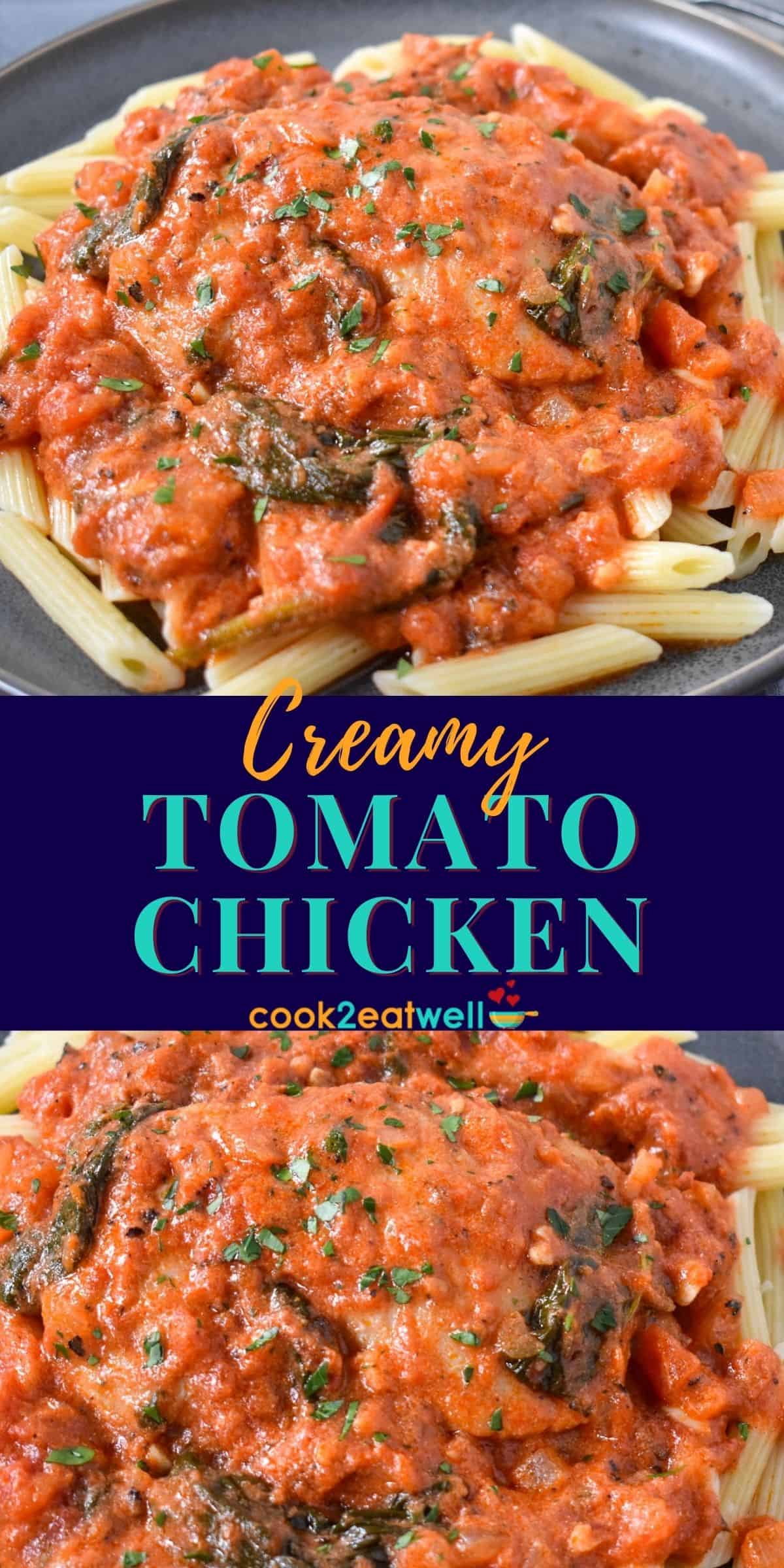 Creamy Tomato Chicken - Cook2eatwell