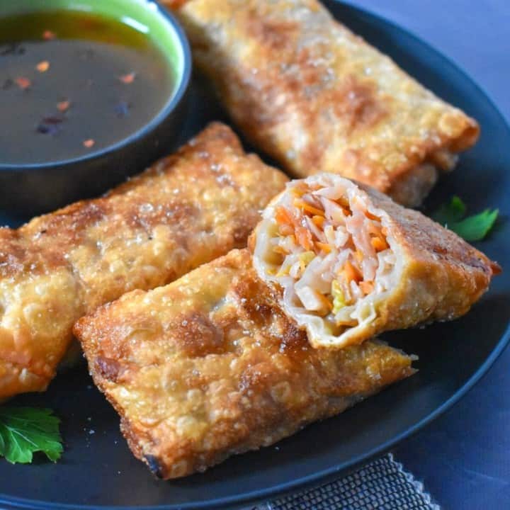 Vegetable Egg Rolls - Cook2eatwell