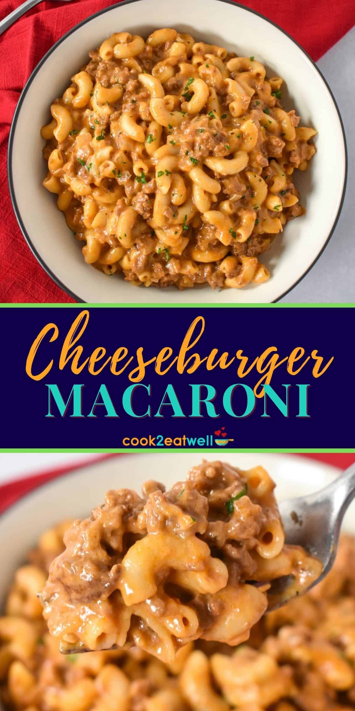 Cheeseburger Macaroni - Cook2eatwell