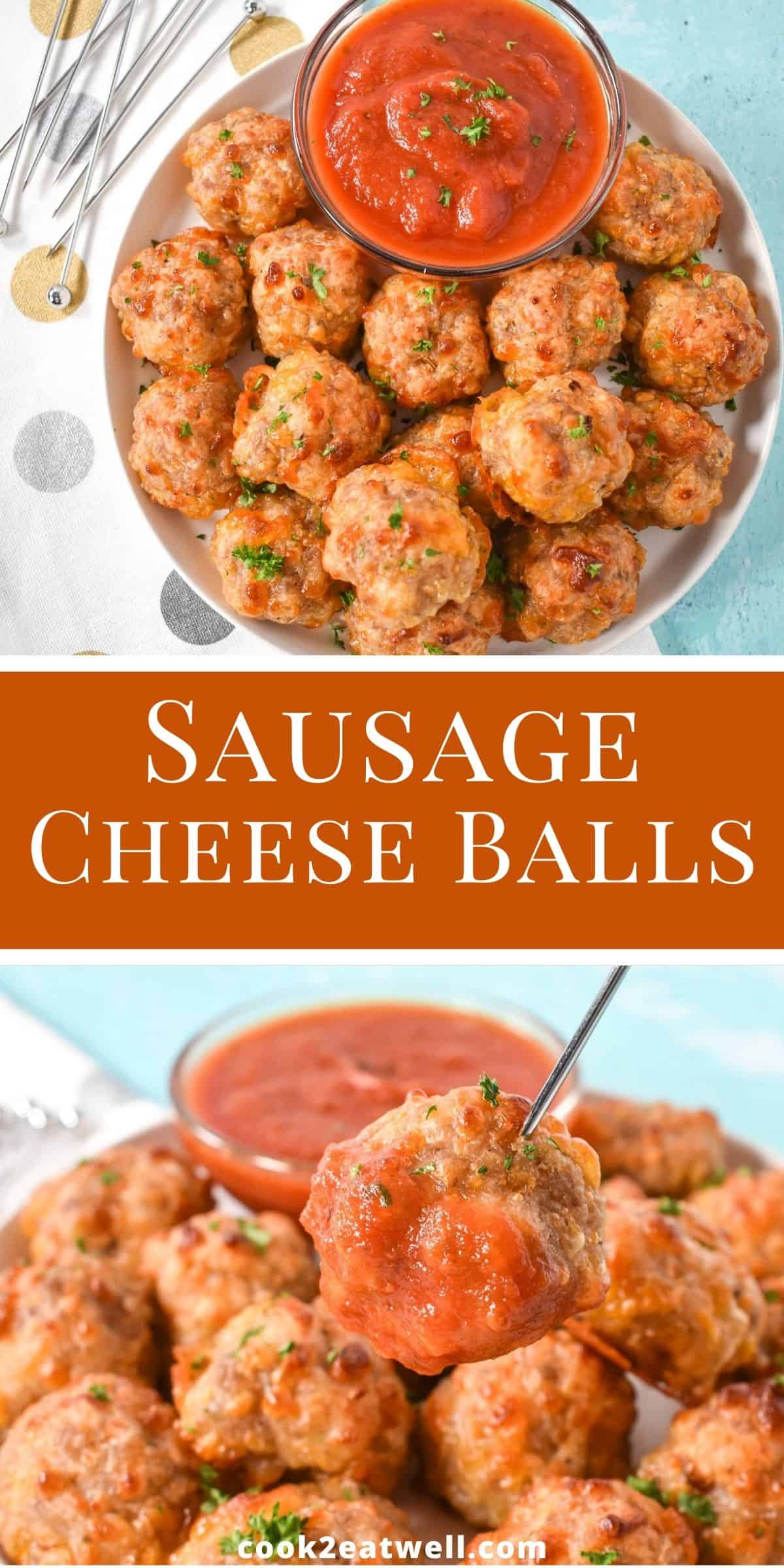 Sausage Cheese Balls - Cook2eatwell