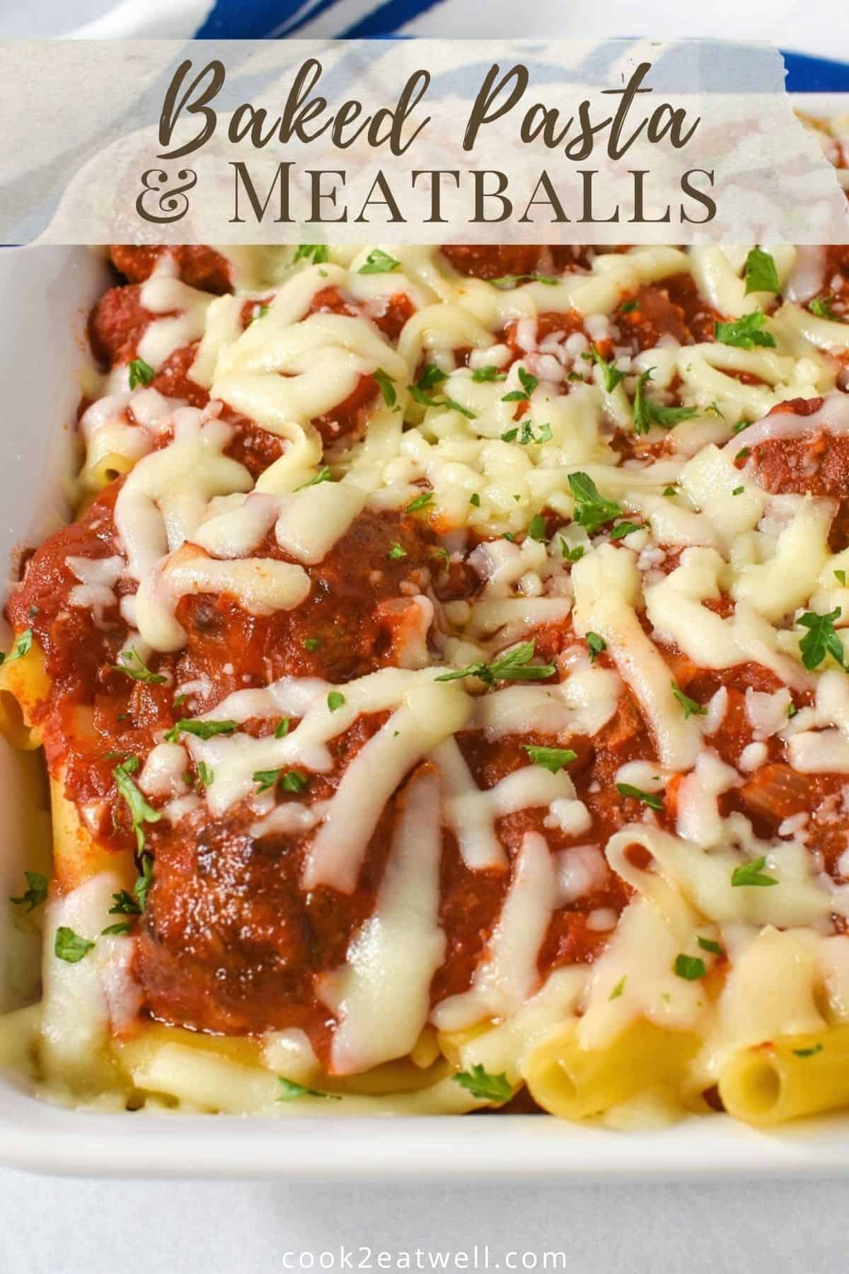 Meatball Pasta Bake - Cook2eatwell