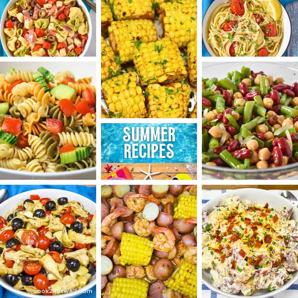 A collage of pictures featuring nine of the recipes in the article.