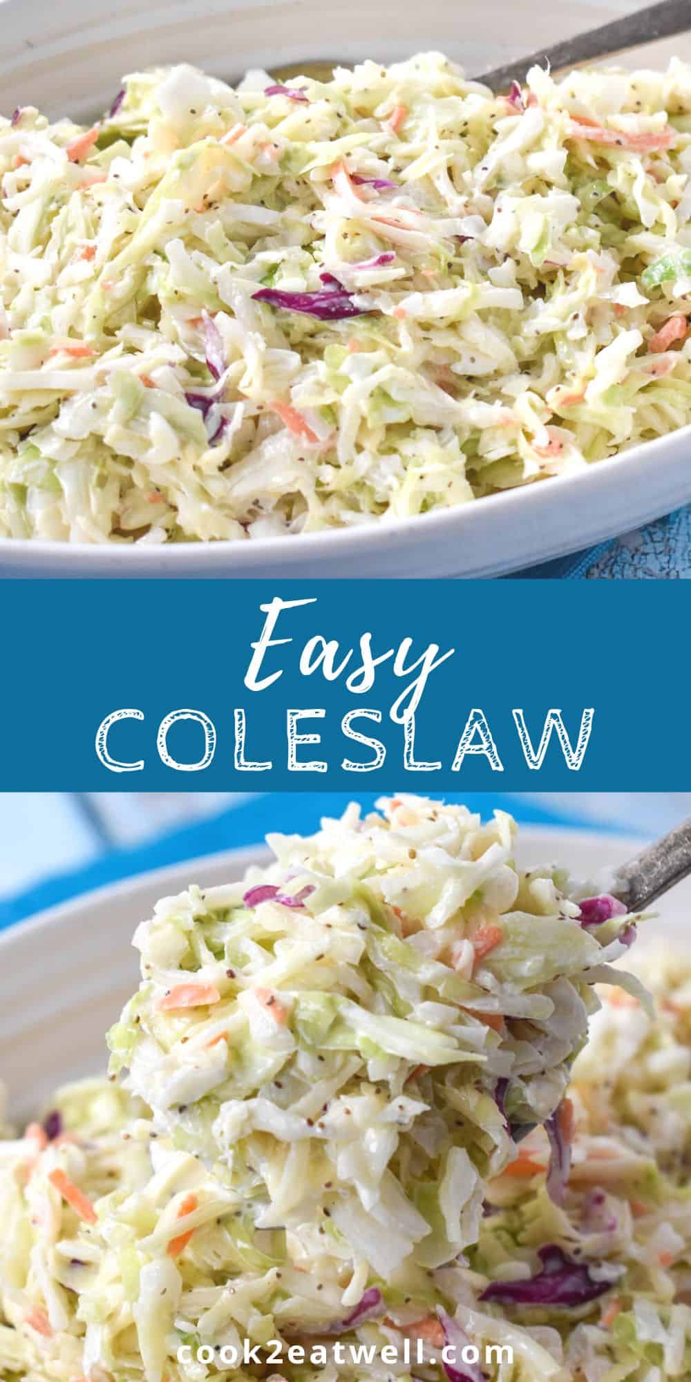 Easy Coleslaw - Cook2eatwell