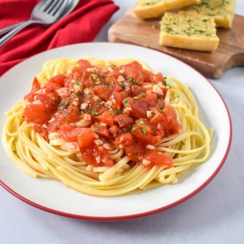 Fresh Tomato Pasta - Cook2eatwell