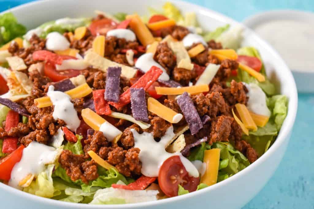 Ground Beef Taco Salad - Cook2eatwell