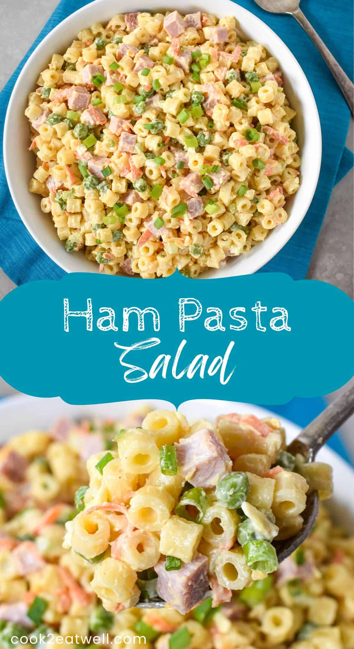 Ham Pasta Salad - Cook2eatwell