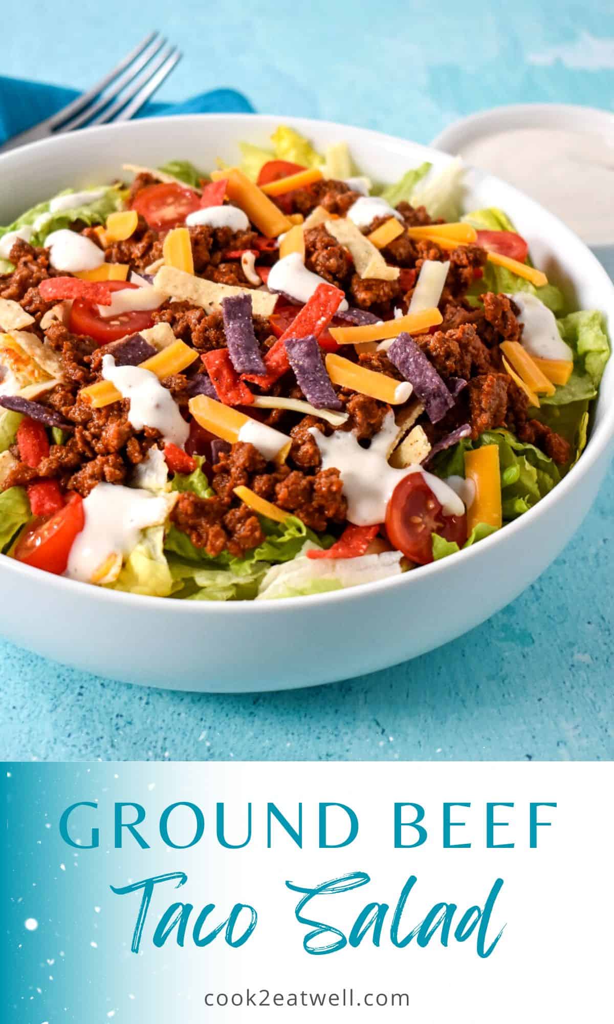 Ground Beef Taco Salad - Cook2eatwell
