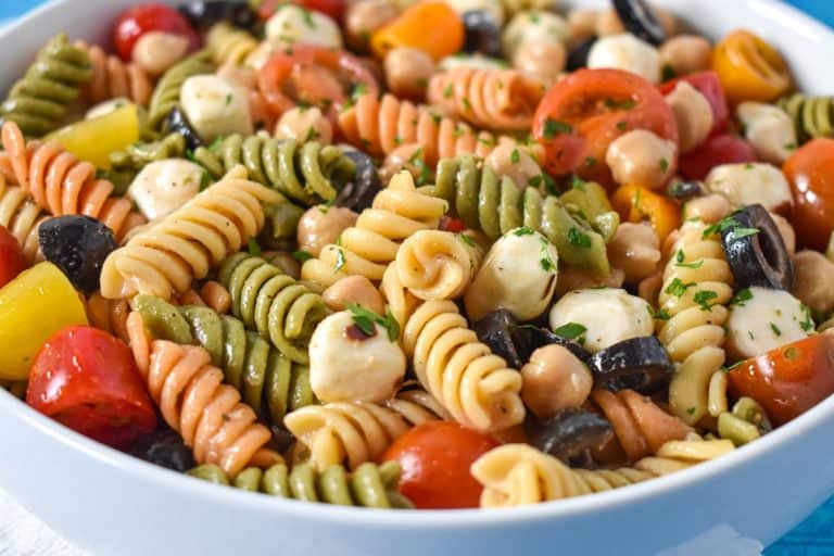 Chickpea Pasta Salad - Cook2eatwell