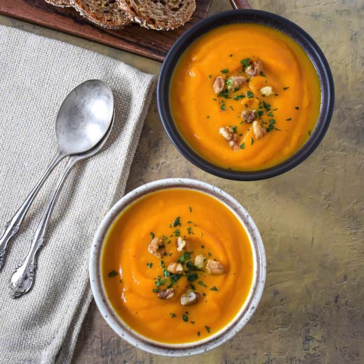Carrot Sweet Potato Soup - Cook2eatwell