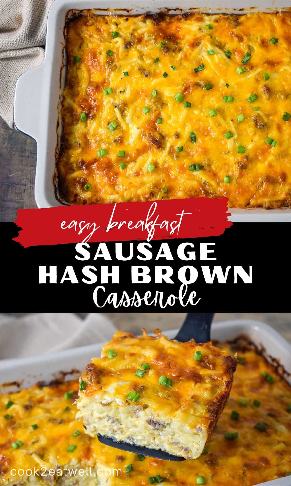 Sausage Hash Brown Casserole - Cook2eatwell