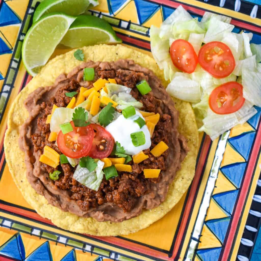 Ground Beef Tostadas - Cook2eatwell